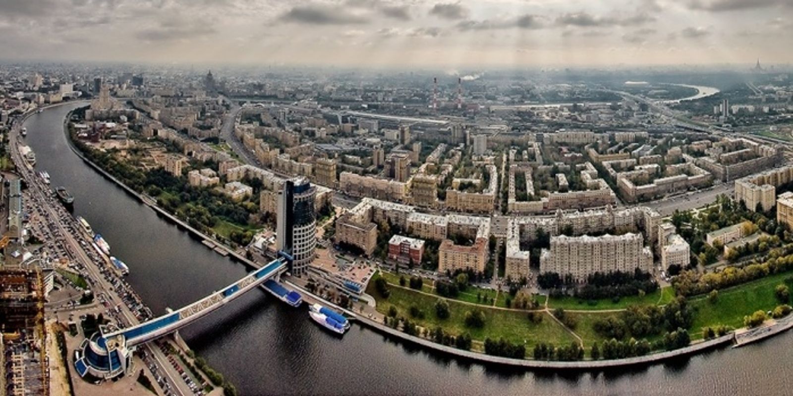 Река москва с высоты птичьего полета