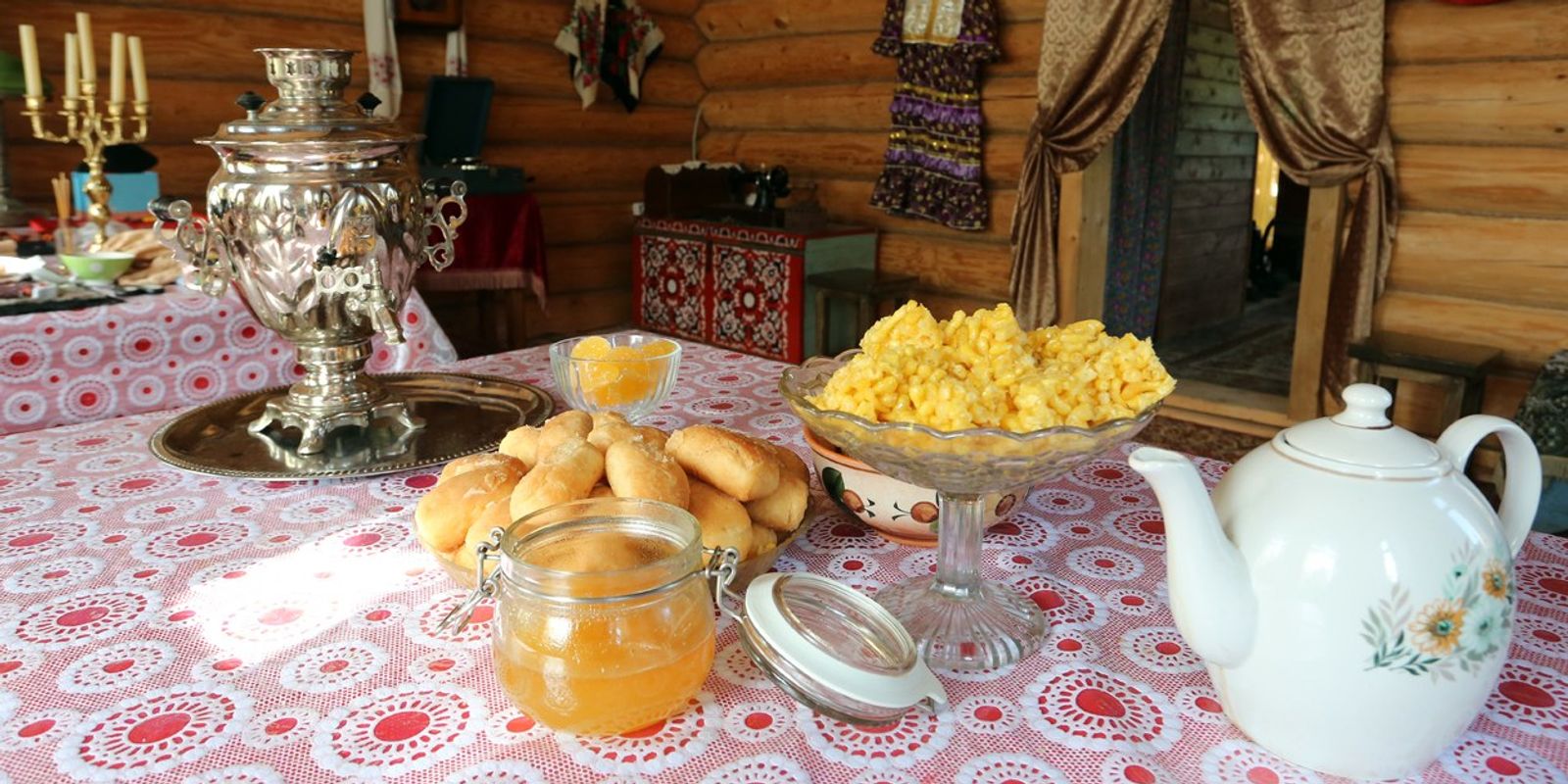 Чаепитие в татарской деревне